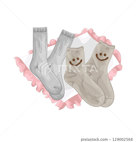 Illustration of Women Socks Illustration of Women Socks 129002568