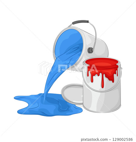 Illustration of Paint Bucket  129002586