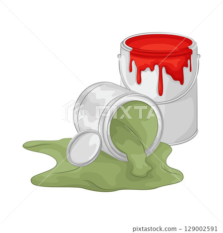 Illustration of Paint Bucket  129002591