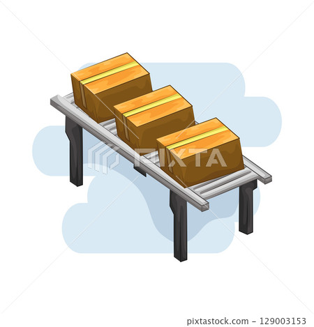 Illustration of Conveyor Illustration of Conveyor 129003153