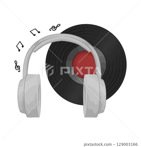Illustration of Headphone  129003166
