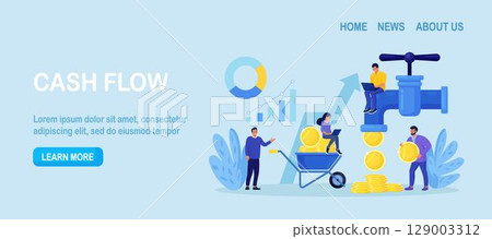 Cash Flow. Passive Income Streams, Dividends, Property Rental or Investment Profit. Return on Investment. Businessmen around Huge Tap with Money Flow. Stock Market. Finance Faucet. Achievement Success Cash Flow. Passive Income Streams, Dividends, Property Rental or Investment Profit. Return on Investment. Businessmen around Huge Tap with Money Flow. Stock Market. Finance Faucet. Achievement Success 129003312