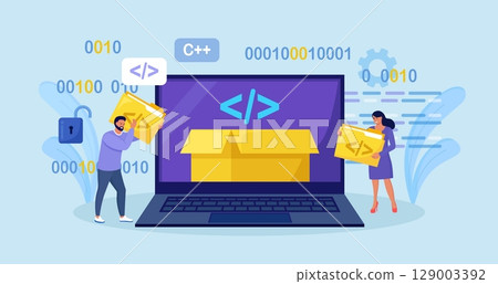 Open source. Tiny programmers programming website for internet platform. Developers creating open code or software script. Free software for the computer. Download and install file for free Open source. Tiny programmers programming website for internet platform. Developers creating open code or software script. Free software for the computer. Download and install file for free 129003392