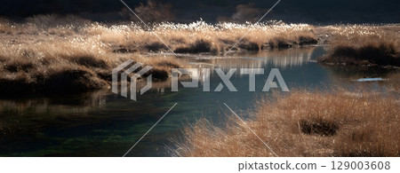 A backdrop that evokes the majesty of nature 129003608