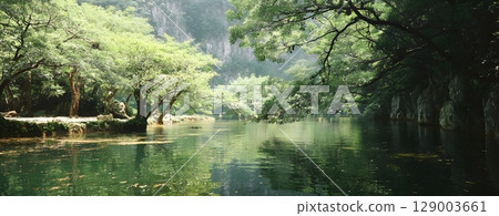 展現自然雄偉壯麗的背景 展現自然雄偉壯麗的背景 129003661