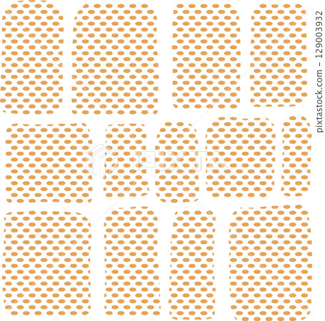 橙色橢圓形點塊背景圖 129003932