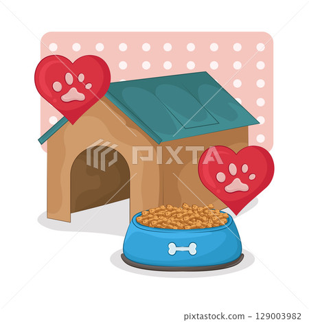 Illustration of Pet House Illustration of Pet House 129003982