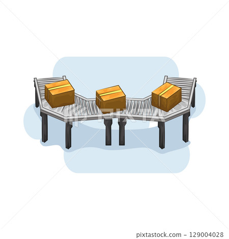 Illustration of Conveyor  129004028