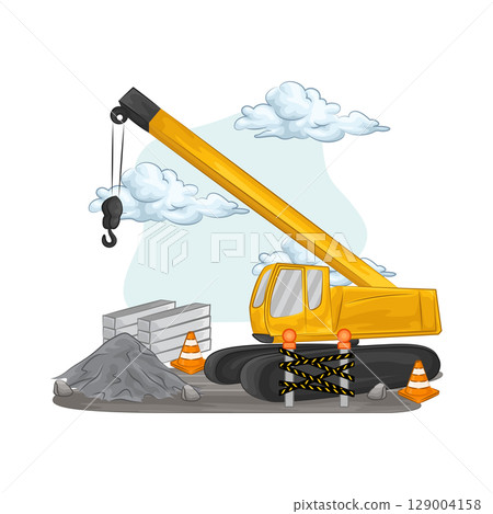 Illustration of Crane Illustration of Crane 129004158