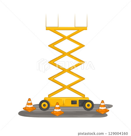 Illustration of Scissor Lift 129004160