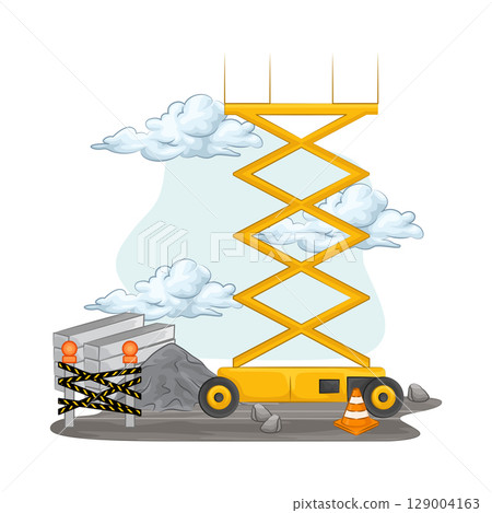 Illustration of Scissor Lift 129004163