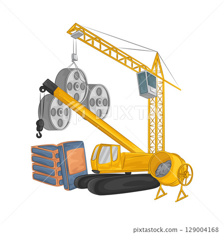 Illustration of Crane Illustration of Crane 129004168