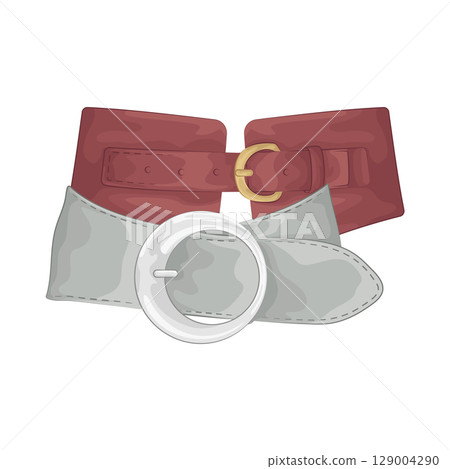 Illustration of Women Belt Illustration of Women Belt 129004290