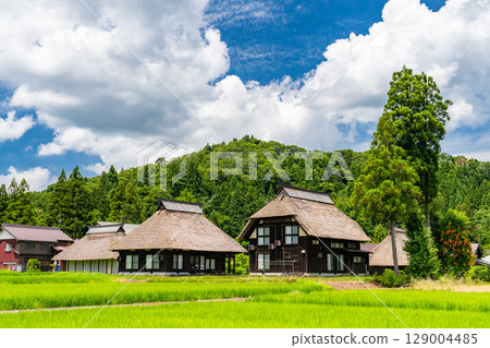 <Niigata Prefecture> Oginoshima Kayabuki Village: A traditional Japanese summer landscape 129004485