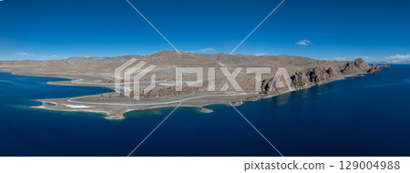 Beautiful lake landscape in Tibet,China 129004988