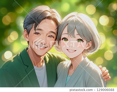 一對50歲的夫婦 一對50歲的夫婦 129006088