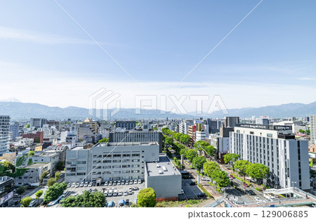 Kofu City, Yamanashi Prefecture: View of the city center from the city observation deck 129006885