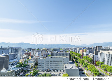 Kofu City, Yamanashi Prefecture: View of the city center from the city observation deck Kofu City, Yamanashi Prefecture: View of the city center from the city observation deck 129006886