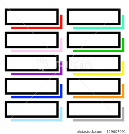 Layout Frame Material Set Black and Vivid Color C 129007091