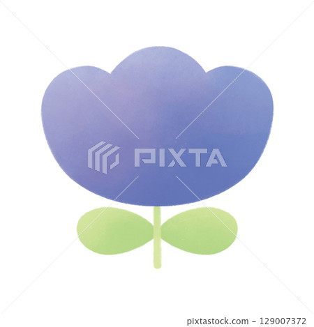 柔和色彩的鬱金香插圖 129007372