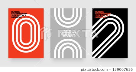 Layout template for sports event or competition. Layout template for sports event or competition. 129007636