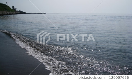 Calm summer coast of the Sea of Japan 129007656
