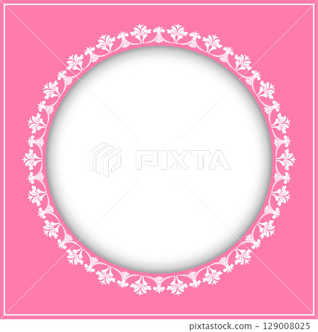 Round decorative frame. Design template for postcards, photos, social networks, websites and applications. Round decorative frame. Design template for postcards, photos, social networks, websites and applications. 129008025