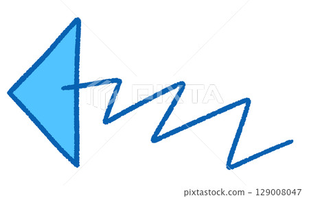 Simple blue arrow illustration Simple blue arrow illustration 129008047