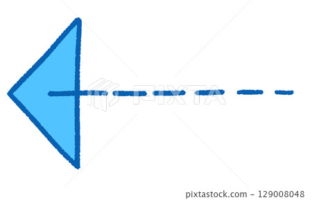 Simple blue arrow illustration Simple blue arrow illustration 129008048