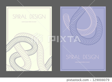 A colorful spiral. A design template for the design of a cover, banner, poster. Composition for interior design, decor and creative ideas 129008079