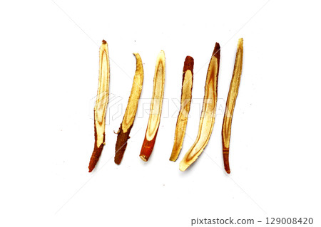 Liquorice root herbs, herbal slices 129008420