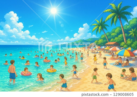海灘游泳 129008605