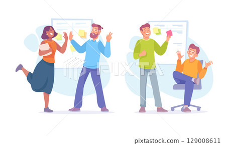Team Collaboration and Achieving Success in a Professional Business Environment Together 129008611