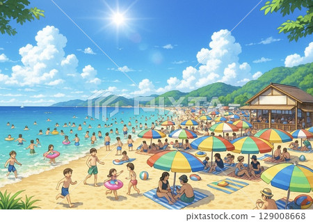 Beach Swimming 129008668