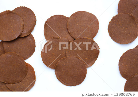 Fermented soybean discs, Thai seasoning used to enhance flavor in Northern cuisine. Fermented soybean discs, Thai seasoning used to enhance flavor in Northern cuisine. 129008769