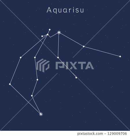 水瓶座星座圖 129009706