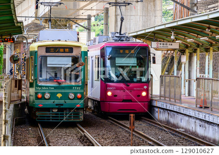 Tokyo Sakura Tram (Toden Arakawa Line) Oji Ekimae Station Tokyo Sakura Tram (Toden Arakawa Line) Oji Ekimae Station 129010627