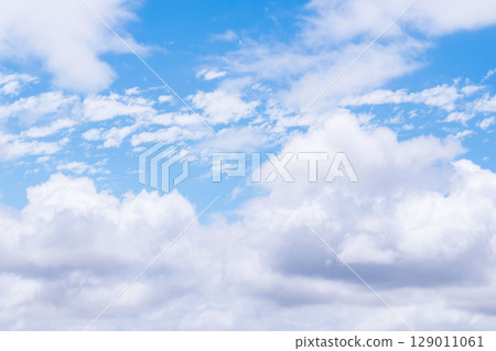 Clear blue sky and white clouds after the rain72 129011061
