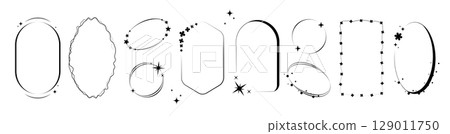 Black line border frames Black line border frames 129011750