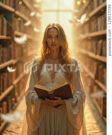 Angel and the Library 129013398