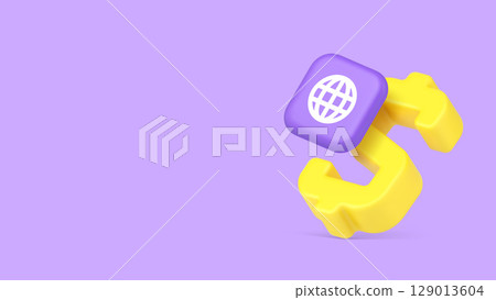 Currency money dollar global exchange stock trade investment copy space banner 129013604