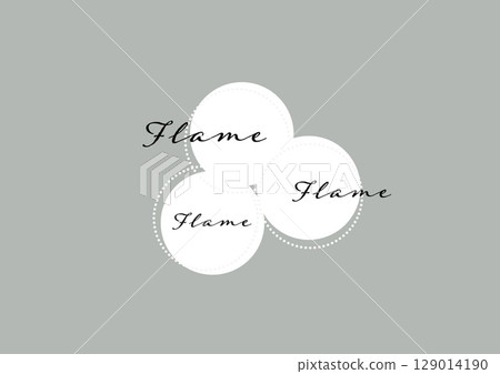 簡單的圓圈和虛線框插圖 129014190