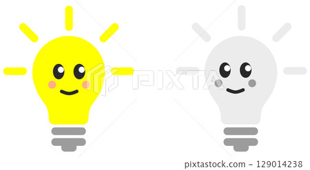 A character that recommends renovating your home by replacing it with an energy-saving and environmentally friendly LED light bulb. 129014238