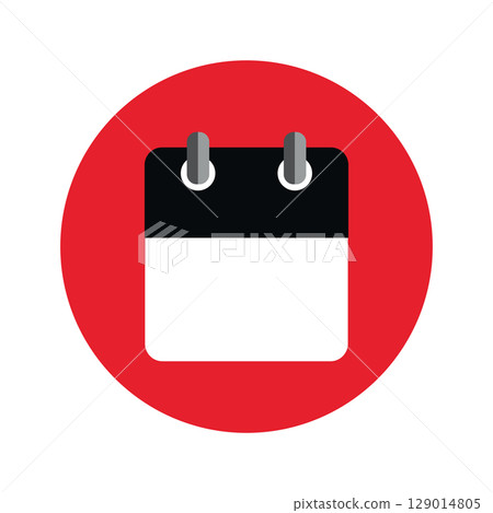 blank calendar icon office sign isolated vector illustration 129014805