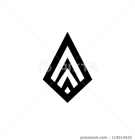 Spear vector illustration icon symbol 129014820