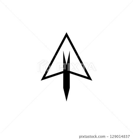 Spear vector illustration icon symbol 129014837