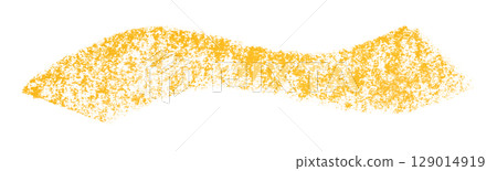 Yellow crayon brush stroke isolated on transparent background Yellow crayon brush stroke isolated on transparent background 129014919