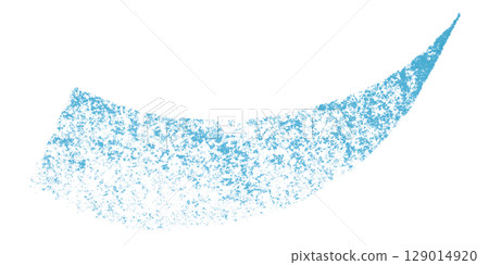 Light blue crayon brush stroke isolated on transparent background 129014920