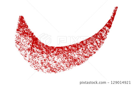 Red crayon brush stroke isolated on transparent background Red crayon brush stroke isolated on transparent background 129014921