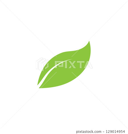 Natural leaf logo, icon illustration Natural leaf logo, icon illustration 129014954